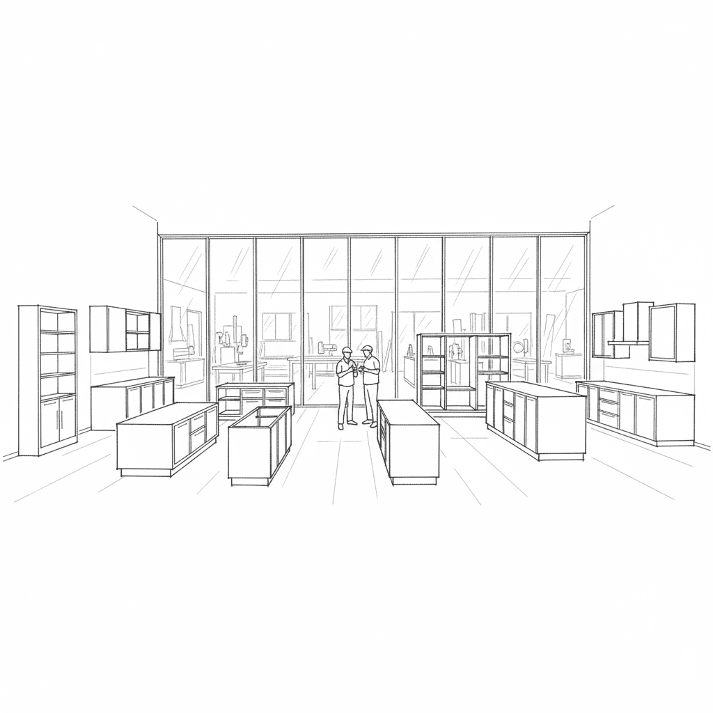 The flagship showroom today