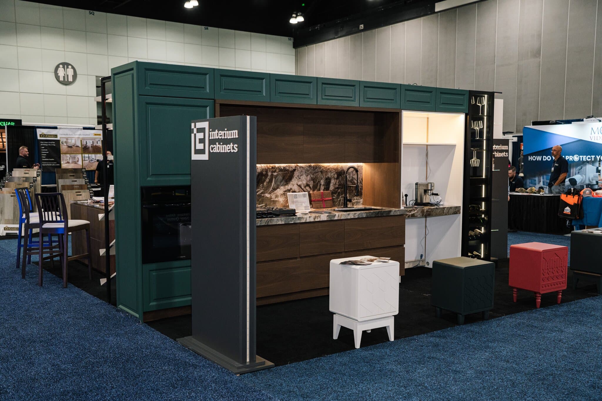 Exhibition kitchen cabinet design 2