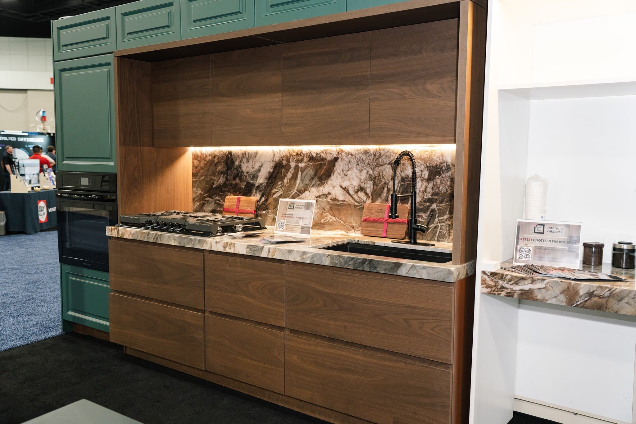 Exhibition kitchen cabinet design 3
