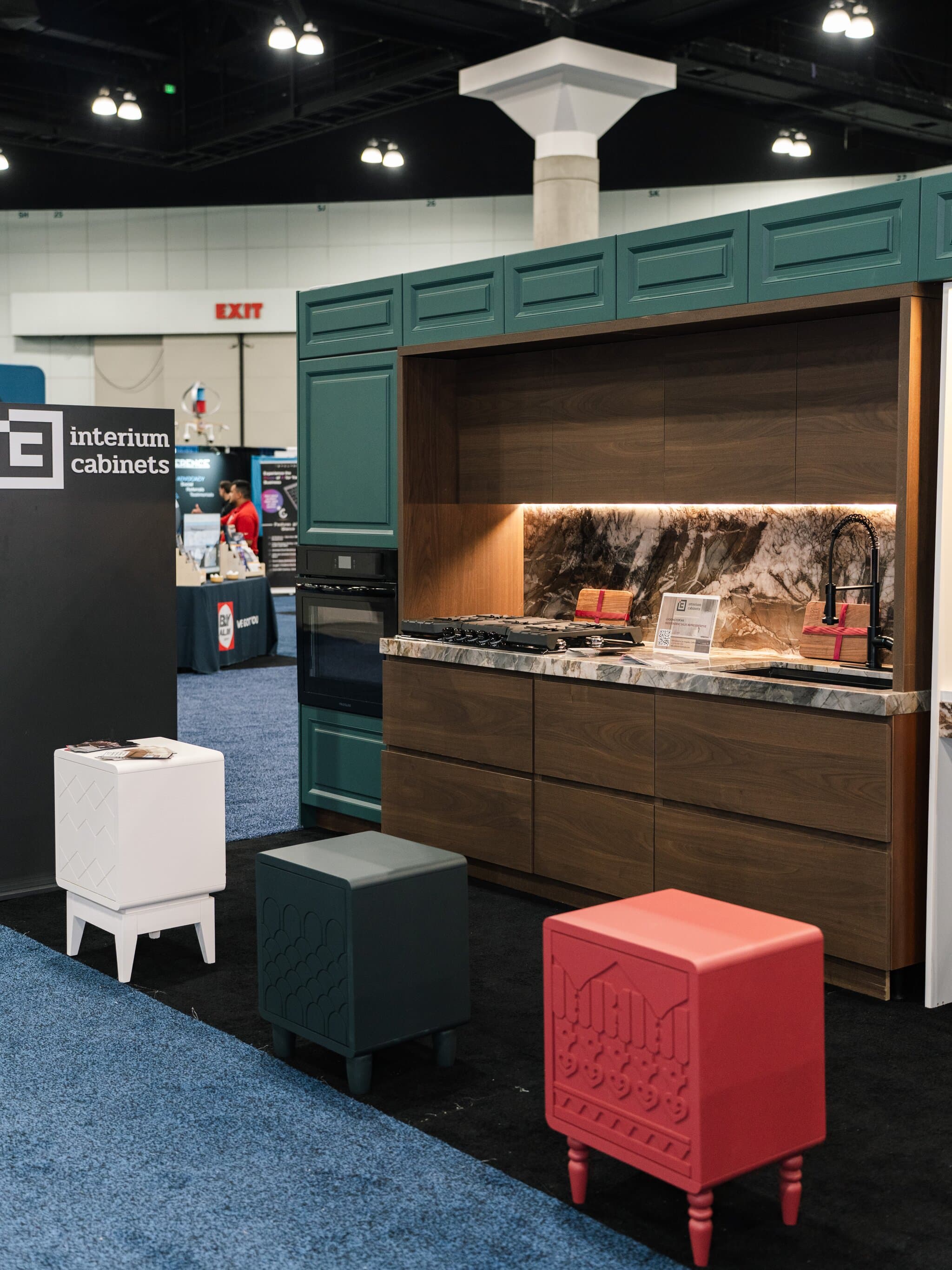 Exhibition kitchen cabinet design 6